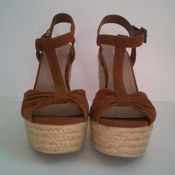 Aldo Patuel Wedge Heel Sandal Size 39 Women's 8.5 - Picture 2 of 8
